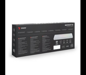 Klawiatura mechaniczna Whiteout X2 OUTEMU RED 60% Hot Swap RGB