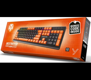Klawiatura mechaniczna YENKEE DESTROYER WT300 podświetlana RGB do gier World of Tanks