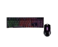 Zestaw USB ART AK-50 klawiatura podświetlana z myszką czarny Zestaw USB ART AK-50 klawiatura podświetlana z myszką czarny