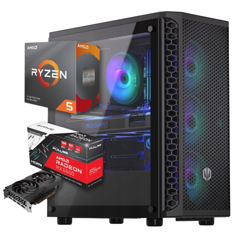 BSG Striker V9 AMD Ryzen 5 AMD Radeon RX 6600 64GB DDR4 256GB SSD Windows 11 Pro BSG Striker V9 AMD Ryzen 5 AMD Radeon RX 6600 64GB DDR4 256GB SSD Windows 11 Pro