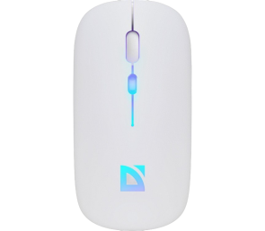 Mysz bezprzewodowa Defender TOUCH MM-997 akumulator ergonomiczna biała