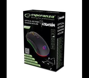 Mysz Esperanza ASSASSIN 6D optyczna USB dla graczy czarna