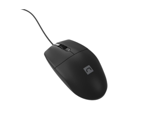 Mysz Natec Ruff Plus 1200 DPI przewodowa czarna komfortowa biurowa