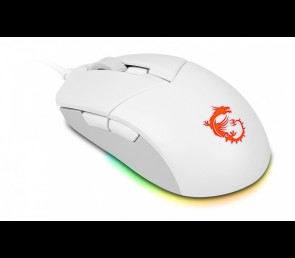 Myszka MSI Clutch GM11 przewodowa biała z RGB dla graczy
