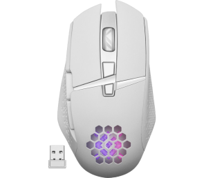 Mysz gamingowa Defender Glory GM-514 bezprzewodowa RGB 3200 DPI biała