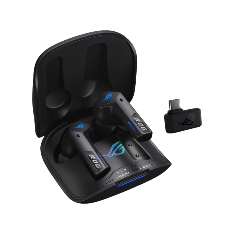 Asus ROG Cetra True Wireless SuperNova Czarne słuchawki gamingowe ANC RGB 46h Asus ROG Cetra True Wireless SuperNova Czarne słuchawki gamingowe ANC RGB 46h