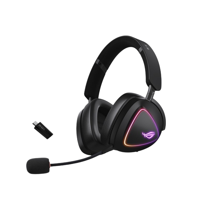 Słuchawki Asus ROG Delta II Wireless Gaming Bezprzewodowe RGB 2.4GHz