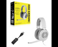 Słuchawki Corsair HS55 Surround Wired Białe dla graczy z Dolby Audio Słuchawki Corsair HS55 Surround Wired Białe dla graczy z Dolby Audio