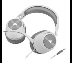 Słuchawki Corsair HS55 Surround Wired Białe dla graczy z Dolby Audio