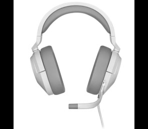 Słuchawki Corsair HS55 Surround Wired Białe dla graczy z Dolby Audio