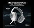 Słuchawki Corsair HS55 Surround Wired Białe dla graczy z Dolby Audio Słuchawki Corsair HS55 Surround Wired Białe dla graczy z Dolby Audio