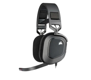 Słuchawki Corsair HS80 RGB USB czarne wydajne gamingowe z Dolby Audio 7.1