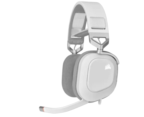 Słuchawki Corsair HS80 RGB USB Wired Gaming biały nauszne z Dolby 7.1