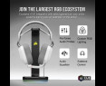 Słuchawki Corsair HS80 RGB USB Wired Gaming biały nauszne z Dolby 7.1 Słuchawki Corsair HS80 RGB USB Wired Gaming biały nauszne z Dolby 7.1