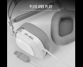 Słuchawki Corsair HS80 RGB USB Wired Gaming biały nauszne z Dolby 7.1 Słuchawki Corsair HS80 RGB USB Wired Gaming biały nauszne z Dolby 7.1