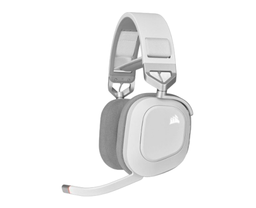 Słuchawki Corsair HS80 RGB Wireless Gaming Spatial Audio białe