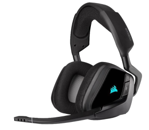 Słuchawki Corsair Void RGB Elite Wireless headset gaming dźwięk 7.1 carbon