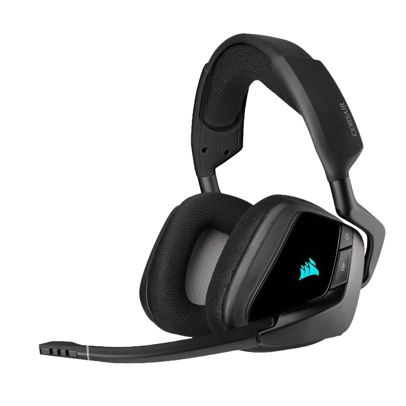 Słuchawki Corsair Void RGB Elite Wireless headset gaming dźwięk 7.1 carbon Słuchawki Corsair Void RGB Elite Wireless headset gaming dźwięk 7.1 carbon