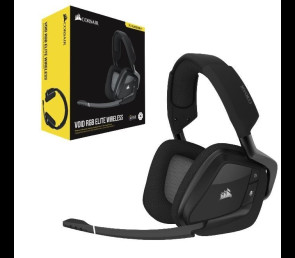 Słuchawki Corsair Void RGB Elite Wireless headset gaming dźwięk 7.1 carbon