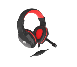 Słuchawki dla graczy Genesis Argon 100 czarno-czerwone stereo z mikrofonem