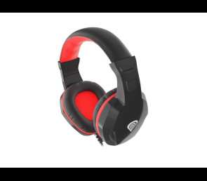 Słuchawki dla graczy Genesis Argon 100 czarno-czerwone stereo z mikrofonem