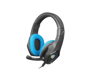 Słuchawki Fury Phantom Gaming nauszne z podświetleniem RGB czarno-niebieskie