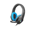 Słuchawki Fury Phantom Gaming nauszne z podświetleniem RGB czarno-niebieskie Słuchawki Fury Phantom Gaming nauszne z podświetleniem RGB czarno-niebieskie
