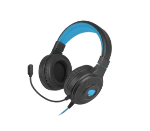 Słuchawki Fury Warhawk RGB dla graczy czarno-niebieskie z mikrofonem
