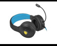 Słuchawki Fury Warhawk RGB dla graczy czarno-niebieskie z mikrofonem Słuchawki Fury Warhawk RGB dla graczy czarno-niebieskie z mikrofonem