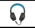 Słuchawki Fury Warhawk RGB dla graczy czarno-niebieskie z mikrofonem Słuchawki Fury Warhawk RGB dla graczy czarno-niebieskie z mikrofonem