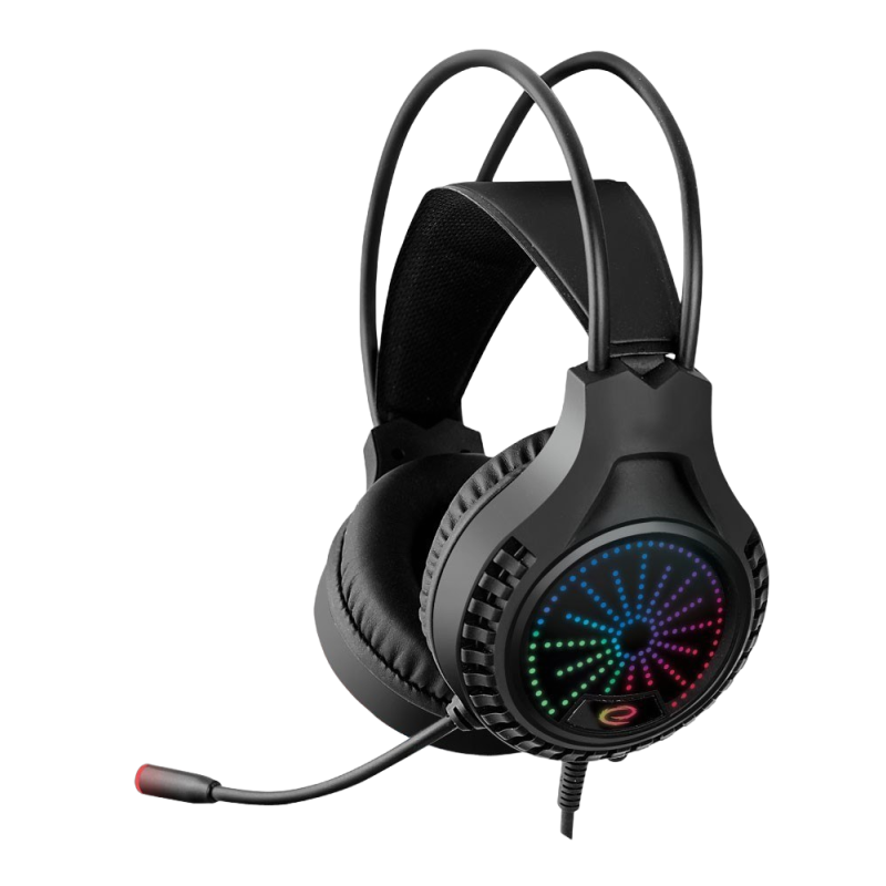 Słuchawki Gaming 5.1 Esperanza Aviator z mikrofonem nauszne czarne Słuchawki Gaming 5.1 Esperanza Aviator z mikrofonem nauszne czarne