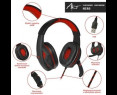 Słuchawki gamingowe ART HERO USB z mikrofonem dynamiczne stereo czarne
