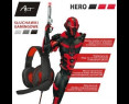 Słuchawki gamingowe ART HERO USB z mikrofonem dynamiczne stereo czarne