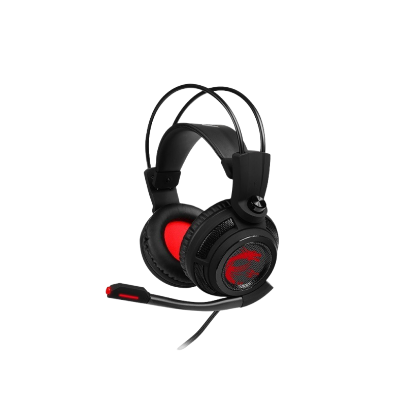 Słuchawki Gamingowe MSI DS502 z systemem 7.1 Surround Sound i mikrofonem Słuchawki Gamingowe MSI DS502 z systemem 7.1 Surround Sound i mikrofonem
