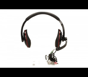 Słuchawki Gembird MHS-001 czarne z mikrofonem stereo dla graczy