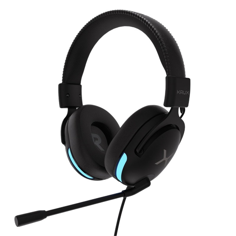 Słuchawki Krux Crave RGB kompaktowe gamingowe z mikrofonem Słuchawki Krux Crave RGB kompaktowe gamingowe z mikrofonem