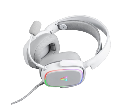 Słuchawki MODECOM MC-899 PROMETHEUS białe gamingowe z mikrofonem LED
