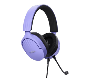 Słuchawki Trust GXT489P Fayzo Purple nauszne gamingowe z mikrofonem RGB