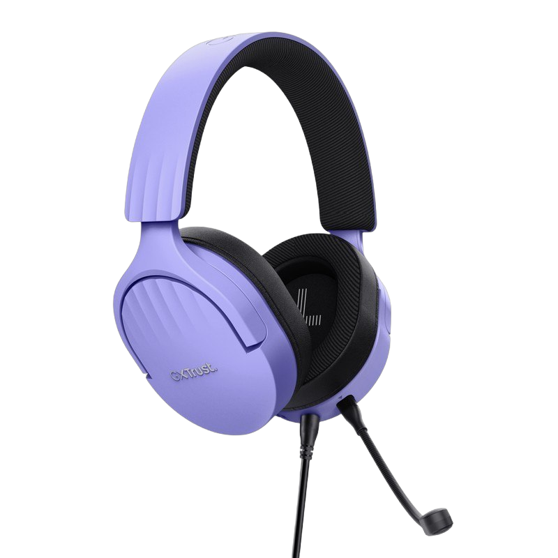 Słuchawki Trust GXT489P Fayzo Purple nauszne gamingowe z mikrofonem RGB Słuchawki Trust GXT489P Fayzo Purple nauszne gamingowe z mikrofonem RGB