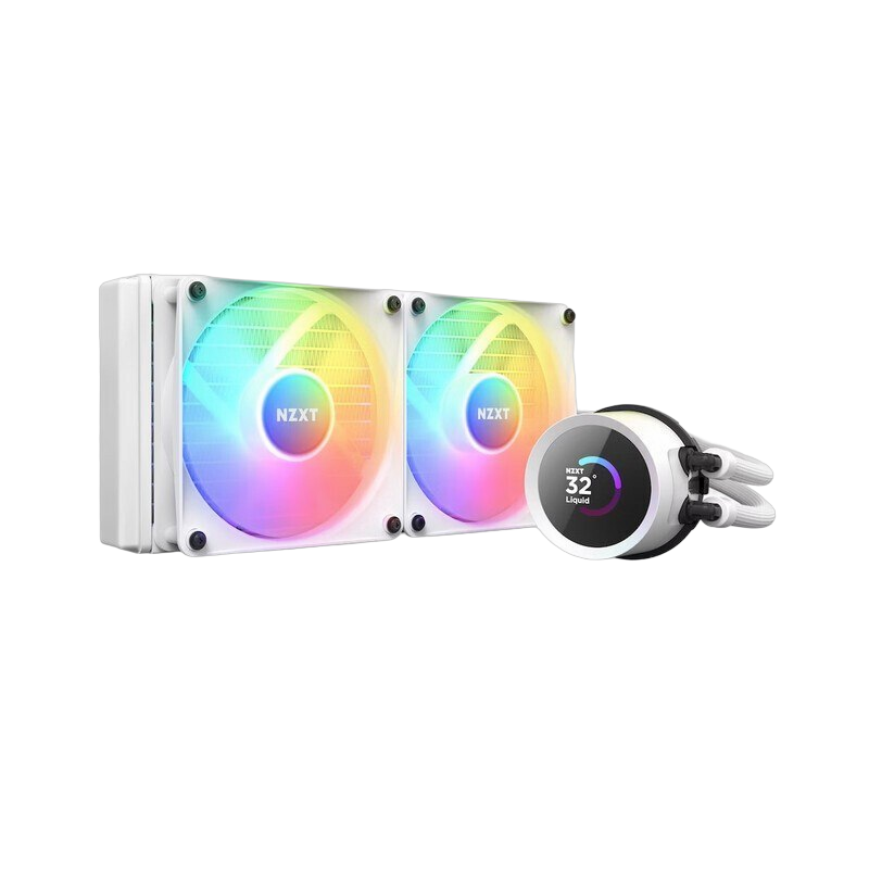 Chłodzenie NZXT Kraken 240 RGB LCD białe wydajne ciche z podświetleniem Chłodzenie NZXT Kraken 240 RGB LCD białe wydajne ciche z podświetleniem