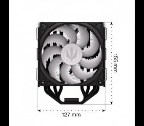 Chłodzenie procesora ENDORFY Fera 5 Black ARGB wydajne ciche LED