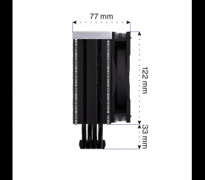 Chłodzenie procesora ENDORFY Fera 5 Black ARGB wydajne ciche LED