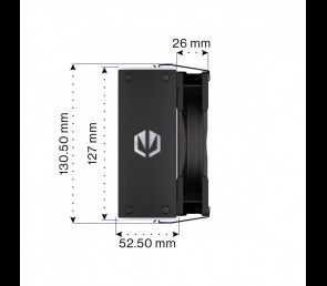 Chłodzenie procesora ENDORFY Fera 5 Black ARGB wydajne ciche LED