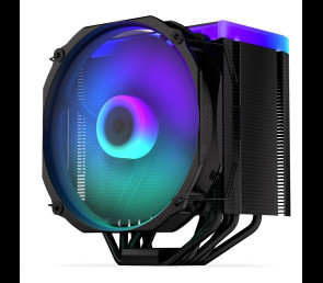Chłodzenie procesora Fortis 5 Black ARGB ciche wydajne LED