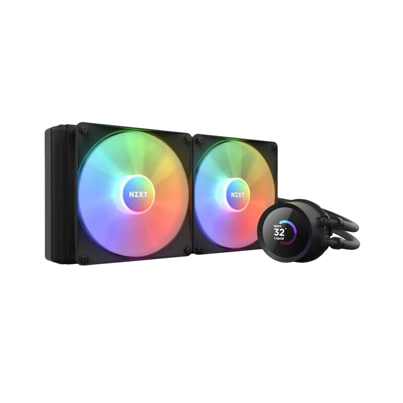 Chłodzenie wodne NZXT Kraken 280 RGB LCD wydajne ciche z podświetleniem Chłodzenie wodne NZXT Kraken 280 RGB LCD wydajne ciche z podświetleniem