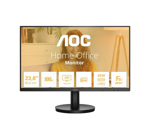 Monitor AOC 24B3CA2 23.8 FHD 100Hz IPS z HDMI USB-C