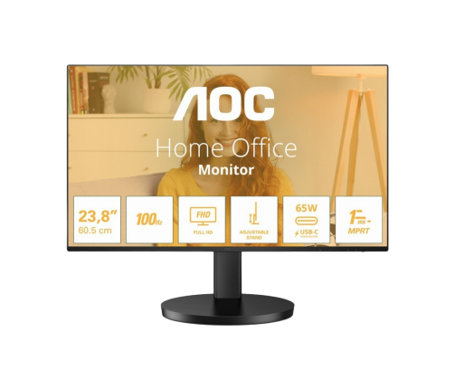 Monitor AOC 24B3CF2 23.8 FHD IPS 100Hz USB-C regulowana wysokość