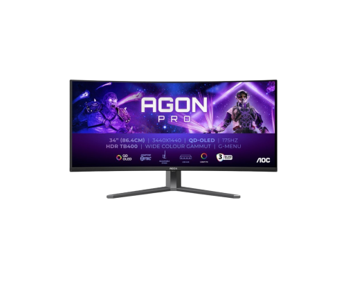 Monitor AOC AG346UCD 34 cali Curved 175Hz QD-OLED z głośnikami