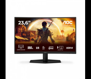 Monitor AOC C24G42E 24 FHD 180Hz zakrzywiony VA z HDMI i głośnikami