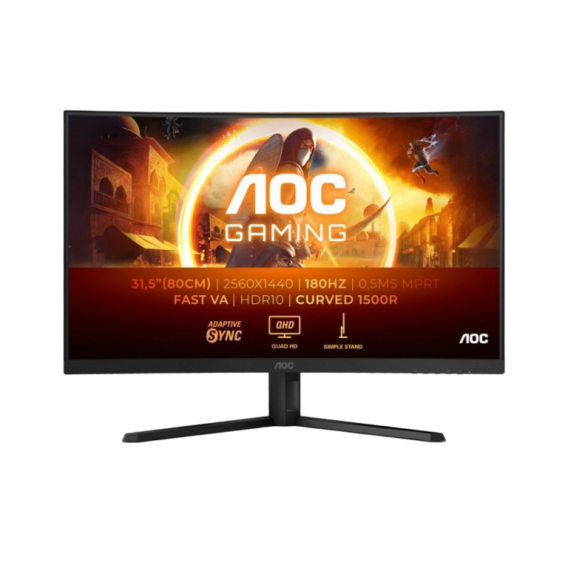 Monitor AOC CQ32G4VE 31.5 zakrzywiony 180Hz QHD szybki VA Monitor AOC CQ32G4VE 31.5 zakrzywiony 180Hz QHD szybki VA